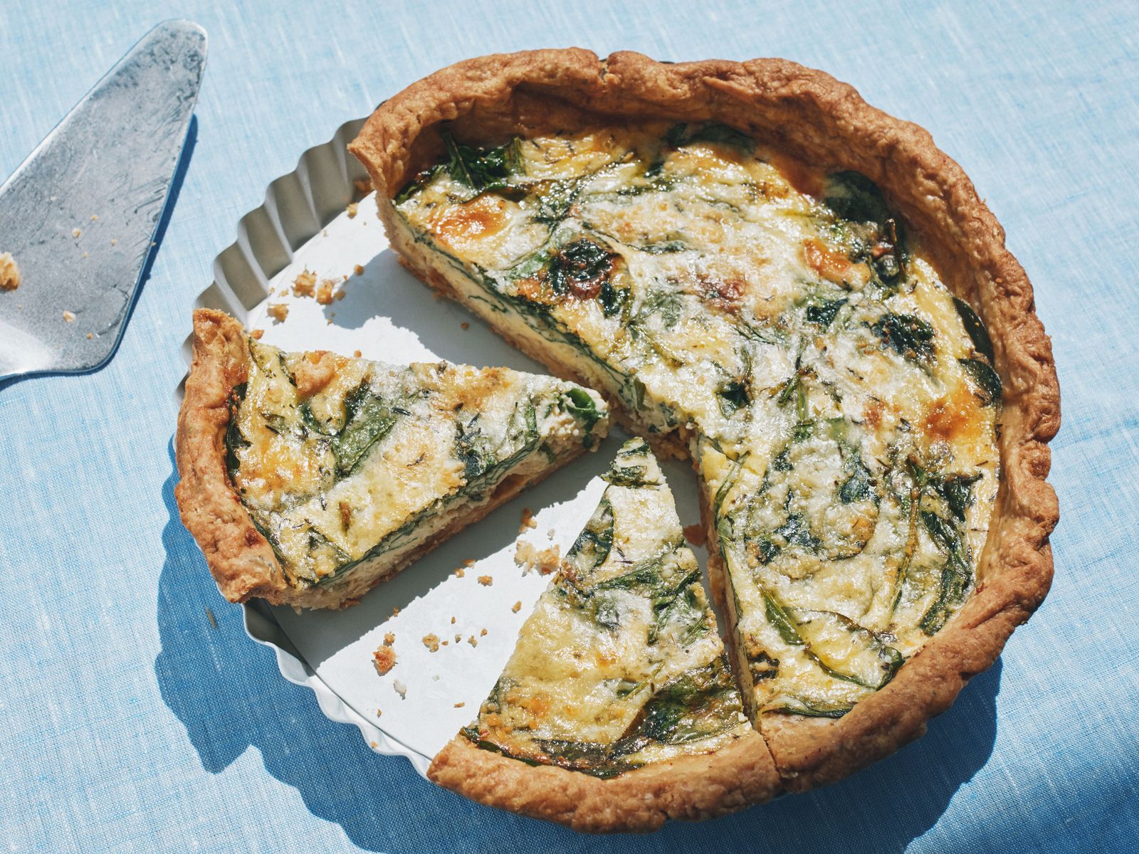 Caramelized Onion and Spinach Quiche