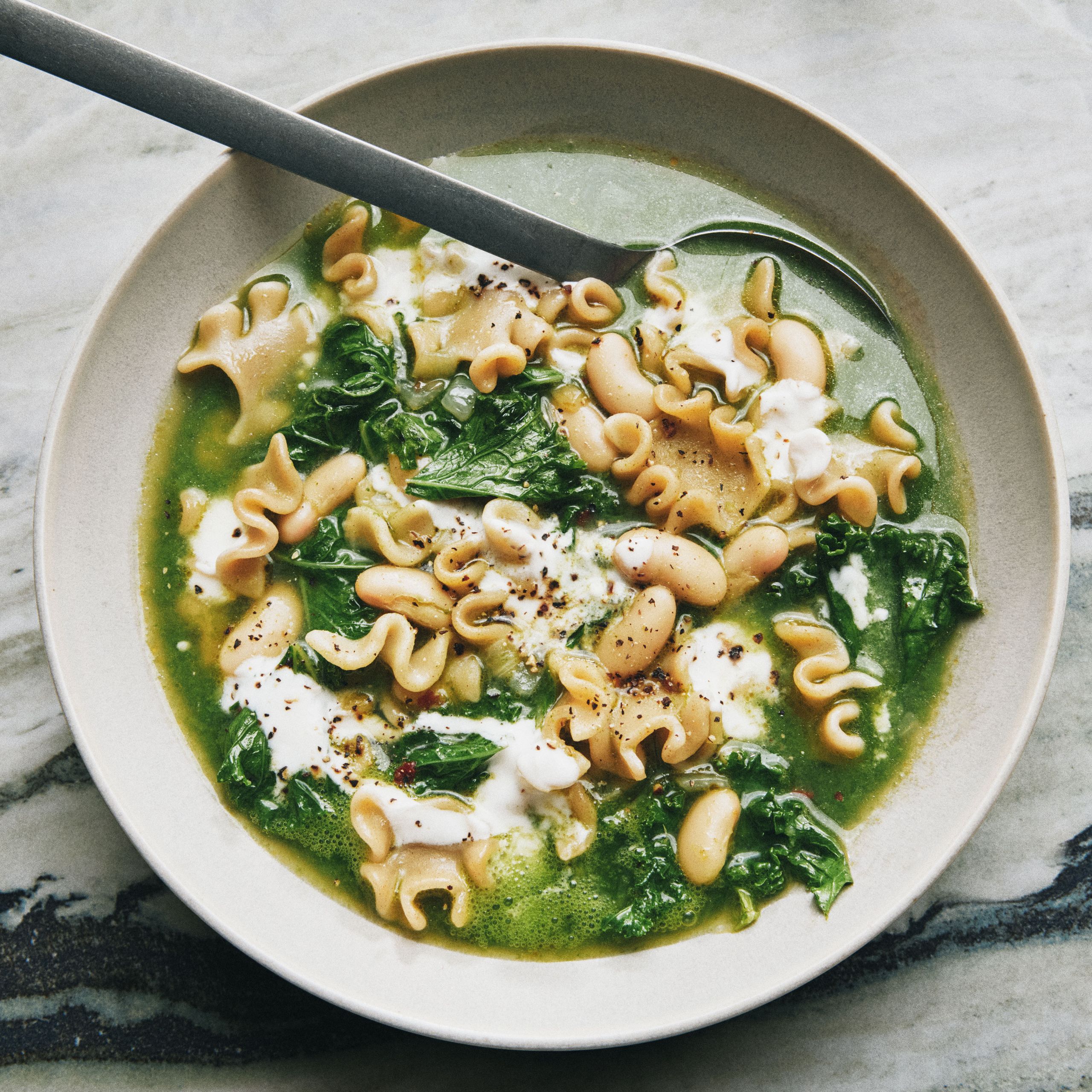 Green Pasta e Fagioli