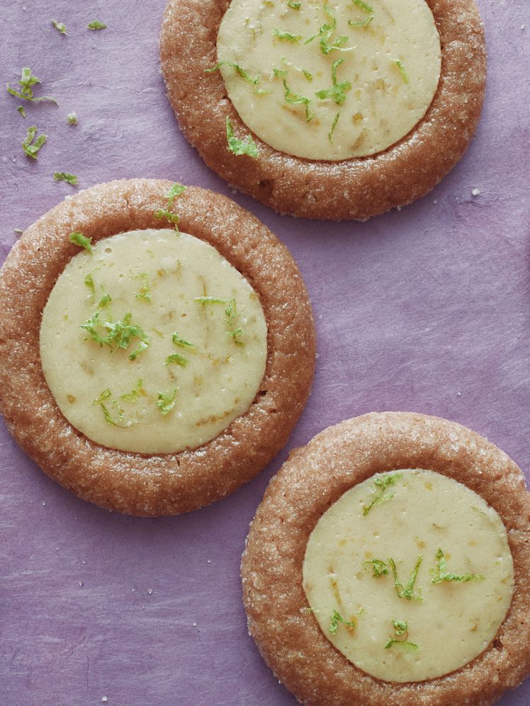 Key Lime Pie Thumbprint Cookies