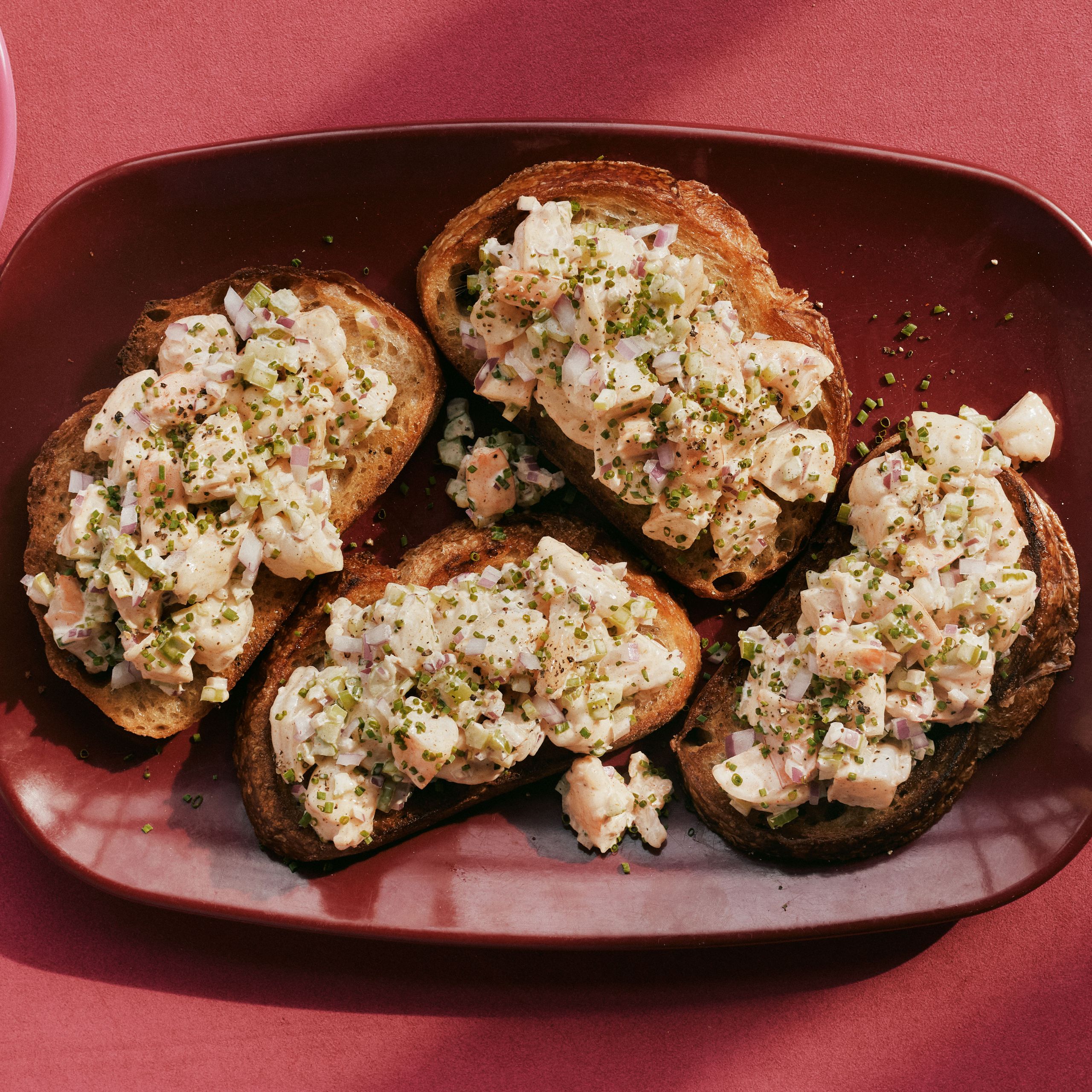 Shrimp Salad on Toast